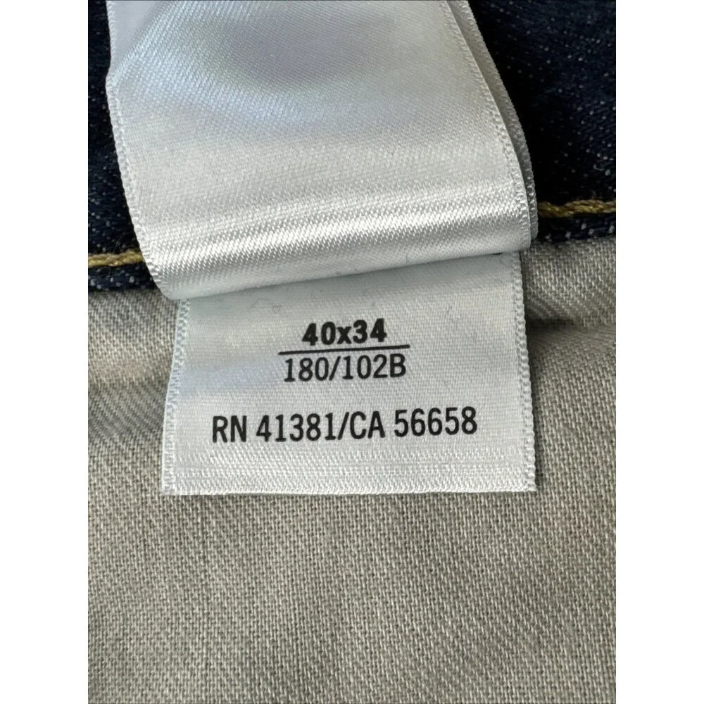 Polo Ralph Lauren Jeans Mens 40 Blue Denim Hampton Relaxed Straight 40x33